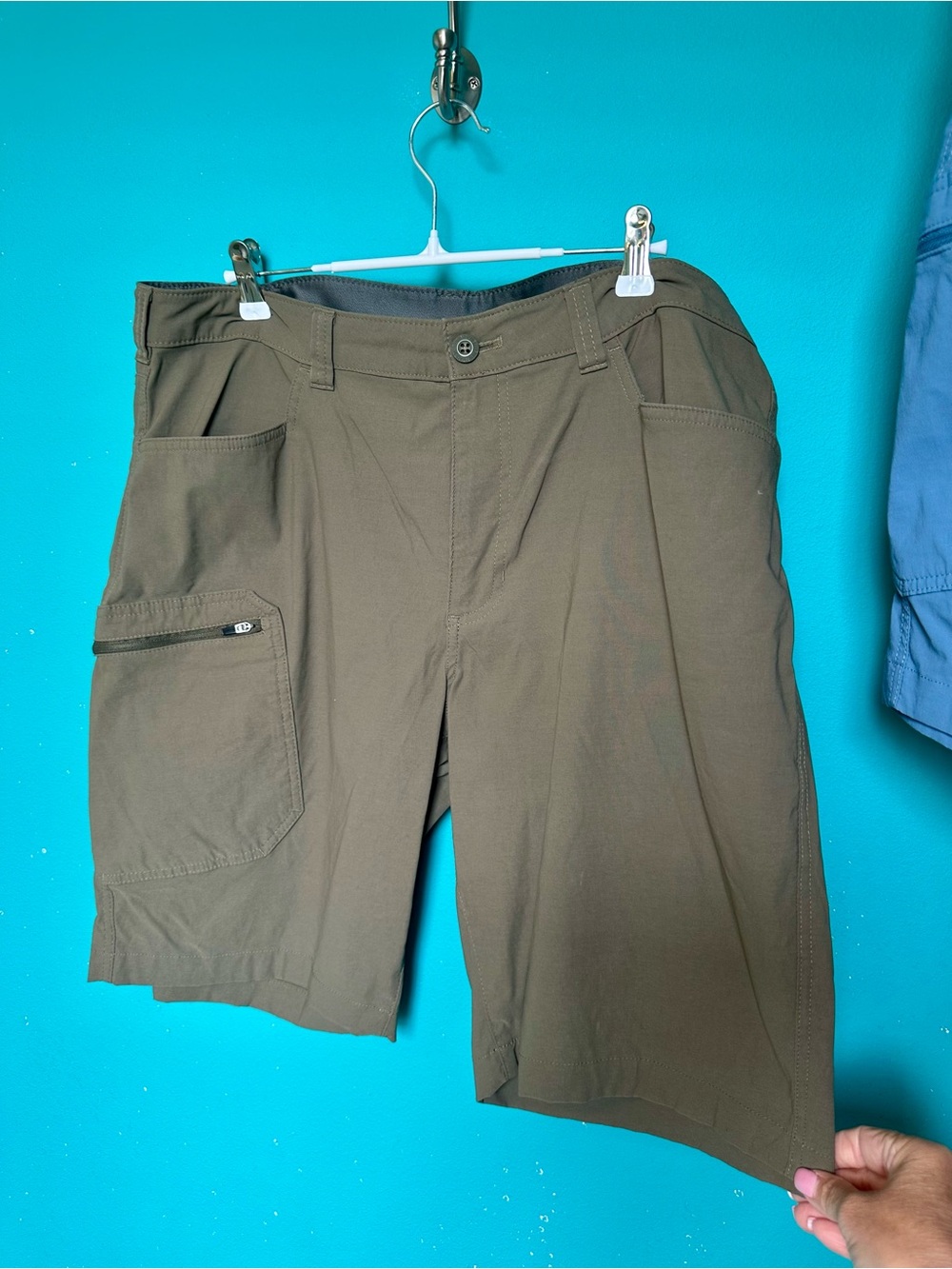 Eddie Bauer shorts set of 5 size 36 Blue, Brown, Khaki, Tan, Gray - Picture 5 of 8
